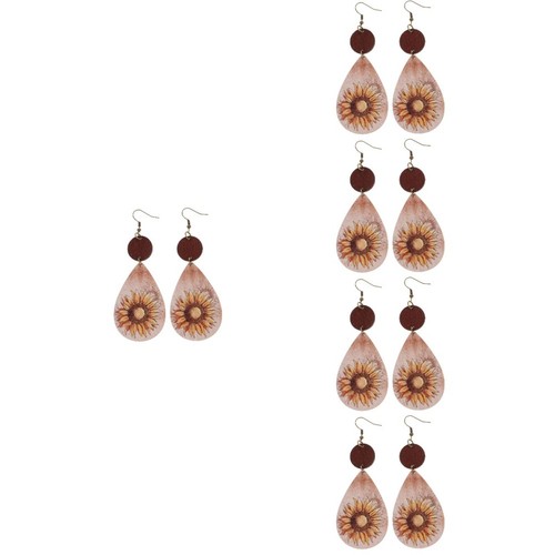 Orecchini goccia legno - a,