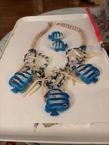 Set collana orecchini - orecchini, pesce