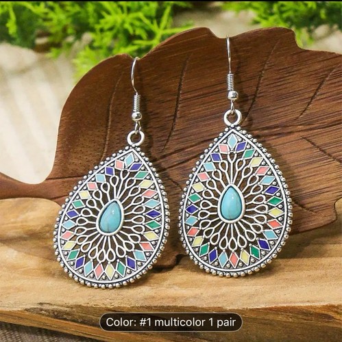 Orecchini boho goccia - a,