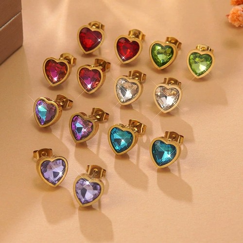 Orecchini lobo cuore - lobo, con