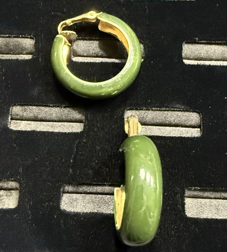 Orecchini vintage verde - orecchini,