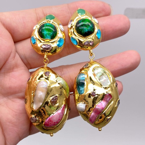 Orecchini pendenti multicolore - pendenti,