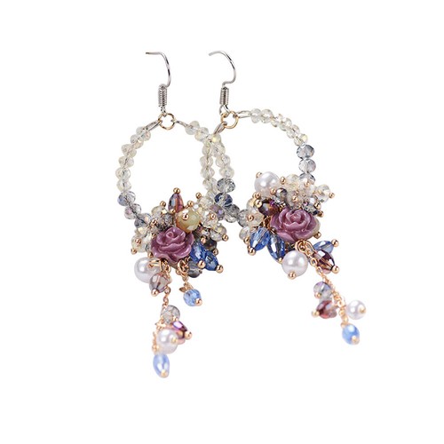 Orecchini donna moda fiori