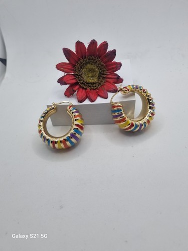 Maxi orecchini multicolore - orecchini,