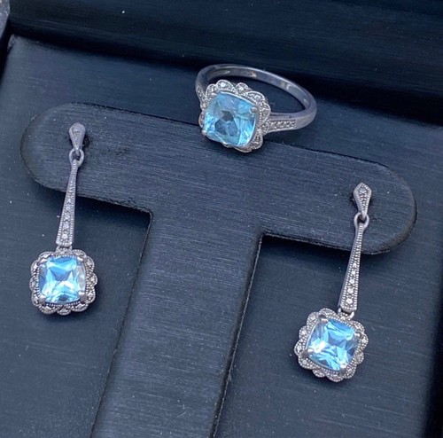 Set orecchini anelli topazio - set,