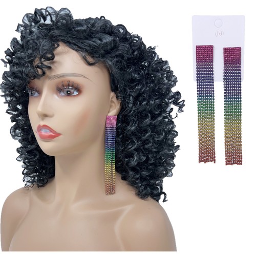 Multicolore sfumati orecchini - multicolore,