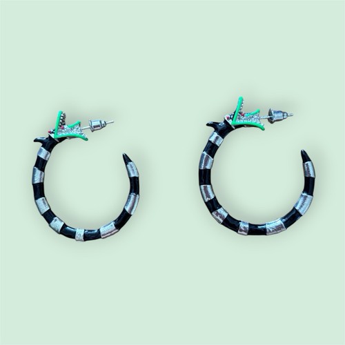 Orecchini cerchio serpente - orecchini,